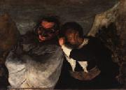 Honore  Daumier Crispin and Scapin Norge oil painting reproduction